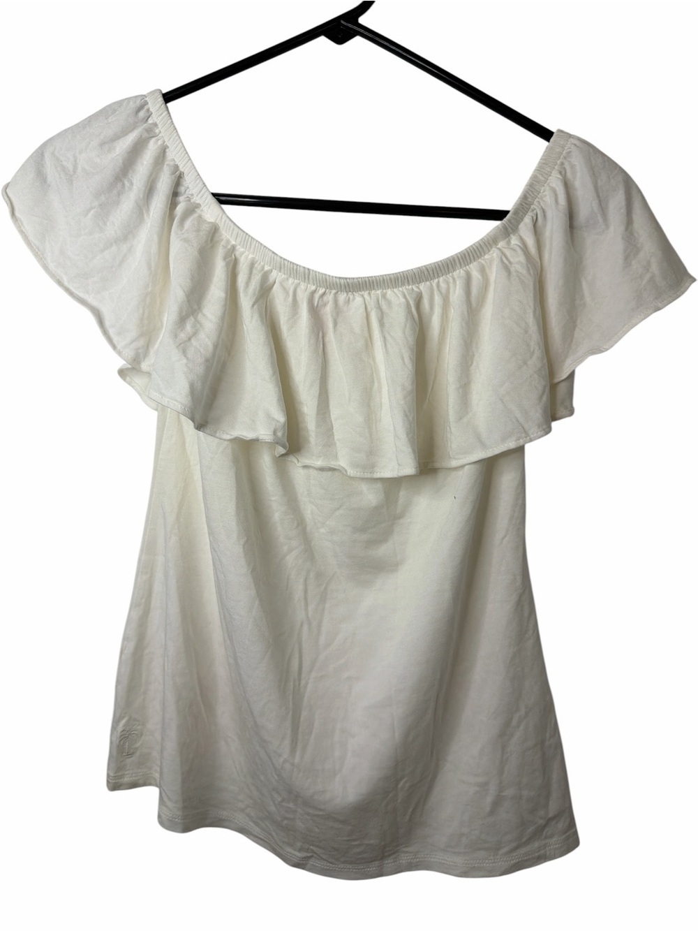 Lilly Pulitzer La Fortuna Ruffle Off Shoulder Top White Size XXS